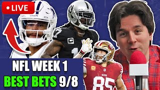 NFL WINNERS  Best Bets Parlays Predictions  Picks Today Sunday September 8th  HTP Ep14 [upl. by Ingamar]