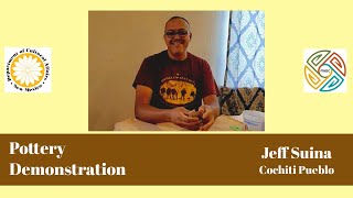 Native Pottery Demonstration with Jeff Suina Cochiti Pueblo [upl. by Guild550]