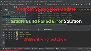 Android Studio New Update Gradle Build Failed Error Solution  Gradient Error Solution [upl. by Solohcin]