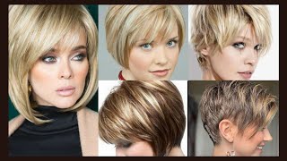 Short Bob Haircuts For Women Over 50 With Fine Hair To Look Younger [upl. by Estelle]