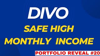 A Safe High Monthly Income ETF DIVO Stock  My Portfolio Reveal [upl. by Atiran]