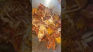 Sea crab with con food seafood cooking seafoodrecipes shortfoodvideo [upl. by Ahsekan]