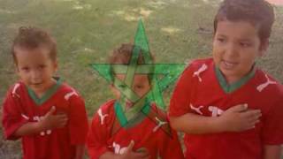 Children singing the national anthem of Morocco  L´hymne national du maroc [upl. by Nylrebmik]