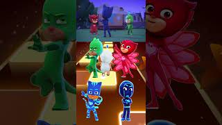 PJ Masks  Owlette 🆚 CatBoy 🆚 Night Ninja 🆚 Gekko X Dance Song Tiles Hop EDM Rush shorts [upl. by Samau]