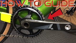 SRAM Force CX1 1x11 Crankset Remove and Installation Guide [upl. by Florian]