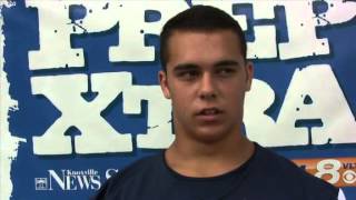 PrepXtra Football Geoffrey McReynolds FBMLB at Grace Christian Academy [upl. by Aerdno]