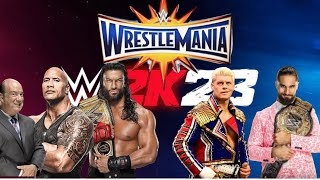 The Rock amp Roman Reigns vs Cody Rhodes amp Seth “Freakin” Rollins at Wrestlemania [upl. by Kincaid]