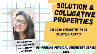 UPSC Geochemist  Geoscientist Preparation  GSI Prelims Chemistry Series 2022Solution part 3 [upl. by Aldos]