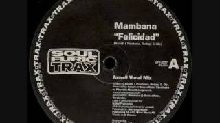 Mambana  Felicidad Axwell Vocal Mix [upl. by Noleta]