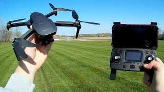 SG907 Max Great Low Cost Brushless GPS Drone Flight Test Review [upl. by Hcib977]