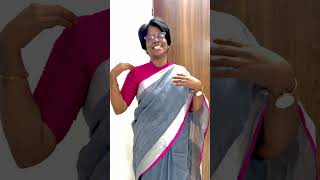 Try this for linen saree shortstamil sareeshoppingonlinetamil [upl. by Leinto]