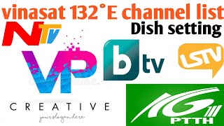 vinasat 132° new channel list update  Dish setting  2 feet dish antena [upl. by Rodolphe358]