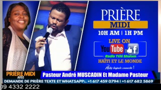 Priere MidiMinuit Avec Pasteur Andre Muscadin et Madame Pasteur25 Fév 2019 Share Like Subscribe [upl. by Ecyoj]