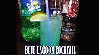 Blue Lagoon Drink  How to Make Blue Lagoon Cocktail [upl. by Nomma]