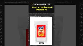 Mockup Packaging In Photoshop shortvideo nitaidigitaltech photography photoshop viralvideo [upl. by Nemrak612]