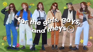 GenderNeutralAndrogynous Outfits for Spring [upl. by Anaek885]