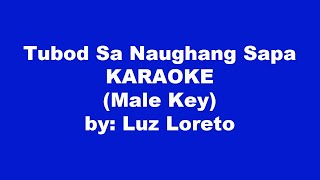 Tubod Sa Naughang Sapa Karaoke Male Key [upl. by Charry]