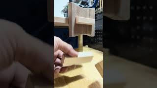 Testing the peg fit of this locked mortise amp tenon joint woodworking [upl. by Neibaf]