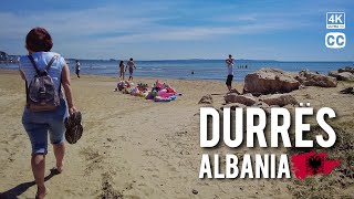 Durrës Beach Tour  Durrës Albania 🇦🇱 [upl. by Melania567]