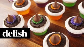 How to Make Hocus Pocus Jello Shots  Recipe  Delish [upl. by Esnofla]