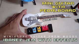 Miniature Electric Guitar with Pedalboard  Ibanez Jem Flower Steve Vai [upl. by Tiffanie762]