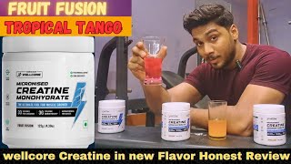 Wellcore Creatine now in Flavors 😋  Honest Review After using🔥 [upl. by Portie]