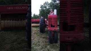 Baling with the Farmall M homesteading farmall oldschool minnesota tractor farmlife [upl. by Anaidiriv642]