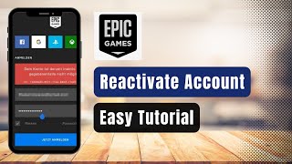 How to Reactivate Epic Games Account [upl. by Aligna]