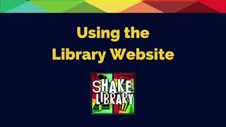 Using the Library Website [upl. by Esinart324]