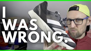 I WAS WRONG about the ADIDAS ADIZERO TAKUMI SEN 8 [upl. by Frasco646]