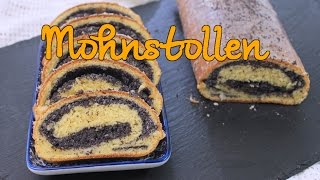 MOHNSTOLLEN REZEPT  Polnischer MAKOWIEC Weihnachtsstollen  Mohnkuchen Adventskalender 18 [upl. by Lonergan]