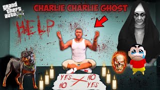 Franklin and Shinchan Plays Charlie Charlie Ghost Challenge At Night  GTA 5 Mods [upl. by Magner]