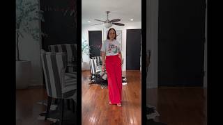 Casual high waisted pants wthe purrrrrfect graphic tee fashion ootd summervibes outfit grwm [upl. by Aynotahs311]