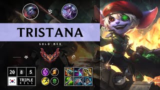 Tristana Mid vs Syndra  KR Grandmaster Patch 1413 [upl. by Judus]