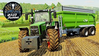 LS22 Fichtal 133  Hafer Abgeerntet  Jetzt das Stroh Pressen  FARMING SIMULATOR 22 [upl. by Moskow]