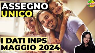 ASSEGNO UNICO 2024👪 Importi domande e beneficiari I dati INPS di maggio [upl. by Nawtna]