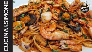 Spaghetti alla Pescatora con frutti di mare congelati Come poter ottenere il massimo [upl. by Monte914]