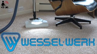 Wessel Werk EBK360 DC EDGE Cordless Powerhead  Review for Central Vacuum Retractable Hose [upl. by Ecnedac]