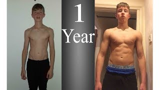 1 year body transformation 1516 [upl. by Gard220]