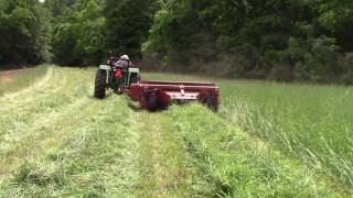 Hesston 1110 Cutting Hay 06062016 [upl. by Gabrielli]