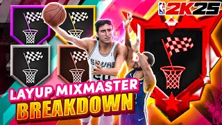 Layup Mixmaster Badge Breakdown What tier do you need this badge on your Slasher Build in NBA 2K25 [upl. by Eicak]