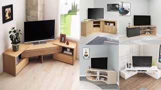 80 Latest Corner TV unit Designs With Pictures In 2024  Unique DIY TV Stands ideas [upl. by Enitsyrhc]