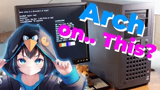 Arch Linux on a 400 Mhz Pentium II feat Minecraft  WGEX [upl. by Akemihs]