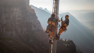 Schattenbachlawine Walenstadt  Modernisierung des bestehenden Lawinenschutzes [upl. by Gosser]