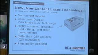 New NonContact LaserBased Gauge for Measuring Length and Speed of Medical Products [upl. by Mehalek]