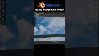 How To Render A Background Image In Blender shorts [upl. by Lleder541]