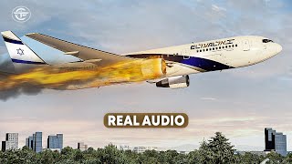 Bursting into Flames Just After Takeoff in Toronto  Fire in the Air With Real Audio [upl. by Aneela343]