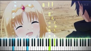 Hyakuren no Haou to Seiyaku no Valkyria OP “Bright Way”  Aya Uchida Synthesia Piano Tutorial [upl. by Arevle]