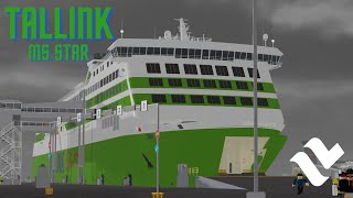 Roblox Tallink  MS Star  Helsinki  Tallinn [upl. by Neelya]