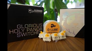 Glorious Panda Switch Impressions amp GLube Lubricant Review [upl. by Atikkin]